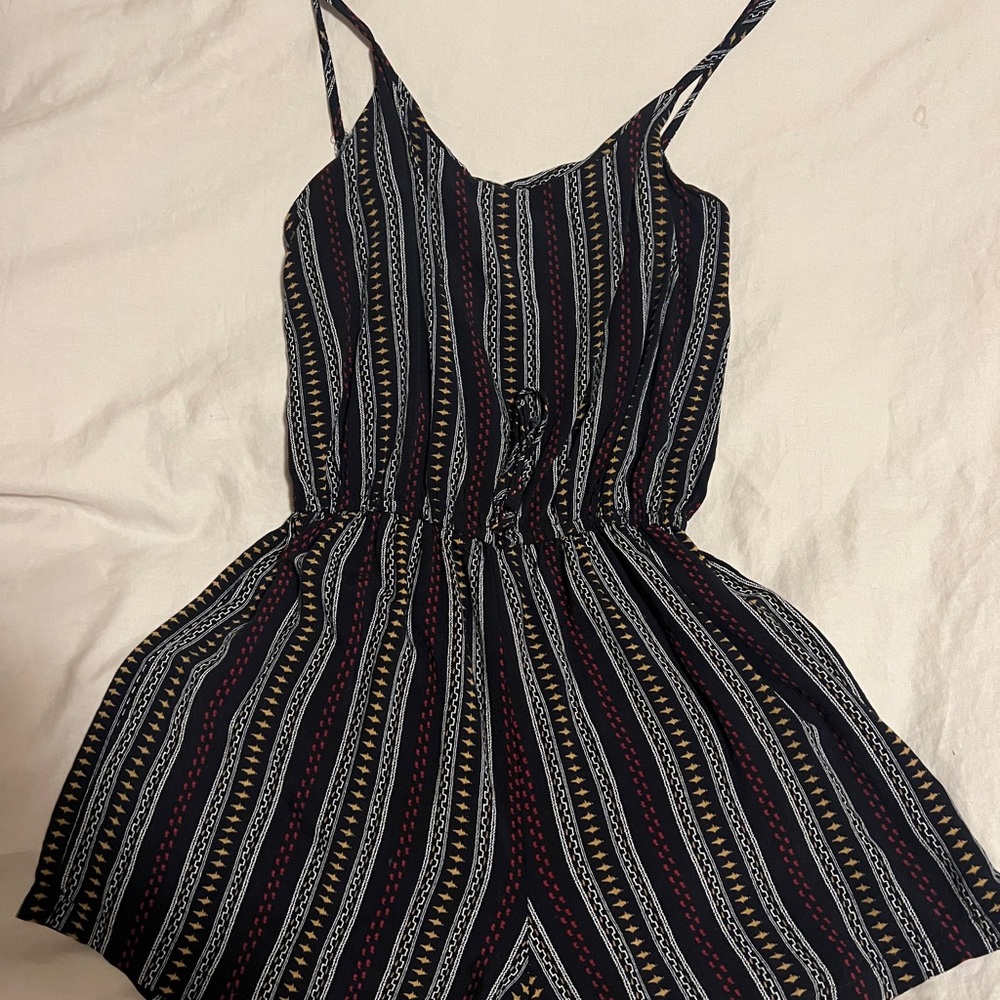 Navy Blue Romper
